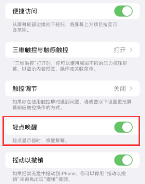 临翔苹果授权维修站分享iPhone轻点无法唤醒怎么办 