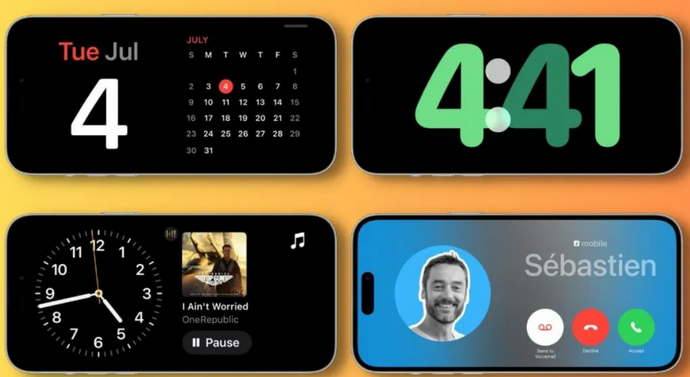 临翔苹果手机维修分享iOS17横屏充电待机显示有什么好处 