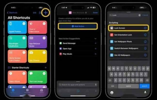临翔苹果14锁屏维修店分享iPhone14升级iOS16.4后如何创建锁屏快捷方式 