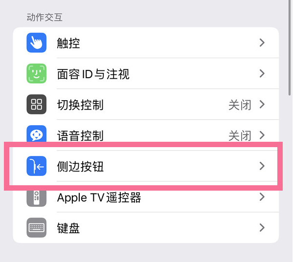 临翔苹果14维修店分享iPhone14 Plus侧键双击下载功能关闭方法 